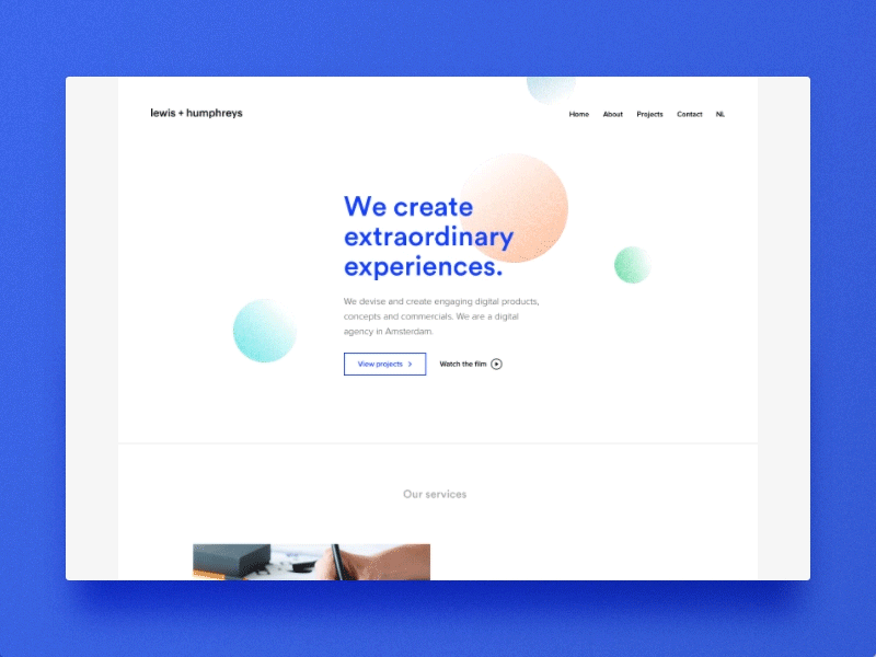 Heavyweight – Homepage Concept agency animation clean design gif home minimal responsive ui ux web website