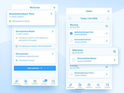 Pharmacy App Wireframe