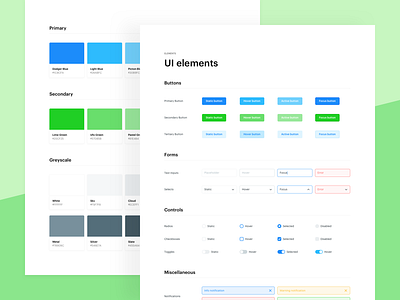 Heavyweight – Project Style Guide branding colour palette design system document project style guide styleguide stylesheet template ui ui elements ux