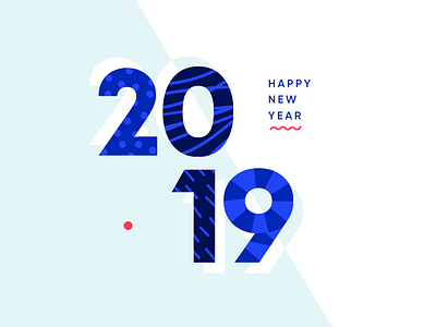 Heavyweight – Happy New Year! 2018 2019 animation gif happy new year new year new year 2019 new year eve numbers typography video year