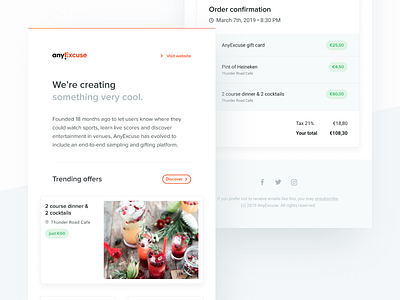 anyExcuse – Newsletter Template