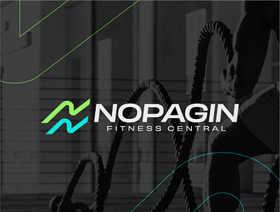 NOPAGIN Fitness Central - LOGO VISUAL BRAND IDENTITY bold brand idenditity branding design fitness graphic design gym logo minimal visual workout