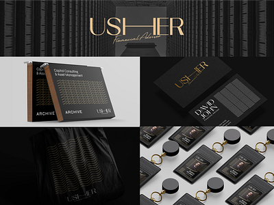 USHER Financial Advisor - Logo Brand Idendity