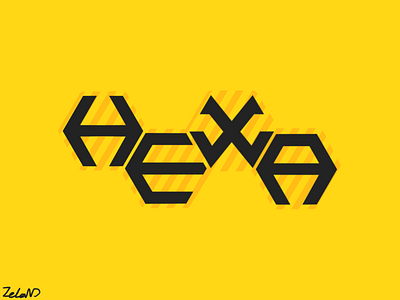 HEXA font graphic design type design