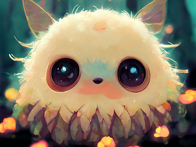 Cute Monster 00 by nkfd adorable beautiful cute fluffy little monster small soft sweet