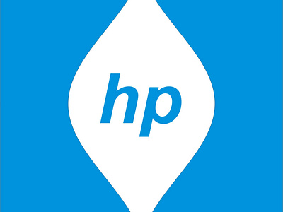Hp logo design graphic design