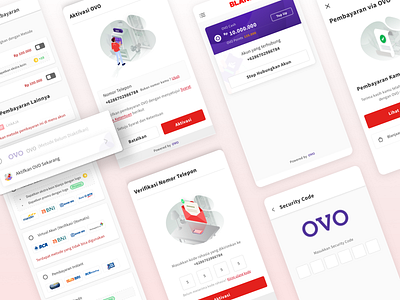 Integration payment method with OVO - BLANJA animation aplication design ecommerce app illustration payment ui ux