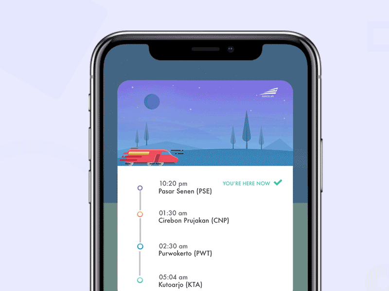 Kereta Apiku 2.0 - Exploration animation aplication app design designer illustration ios train transportation travel ui