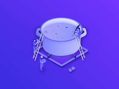 Cook - Exploration animation app cook design designer food illustration people ui