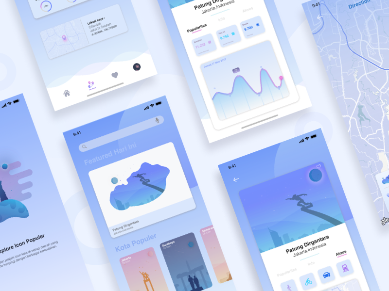 #Exploration - The Citycon icon ui designer design illustration city travel ios aplication animation app