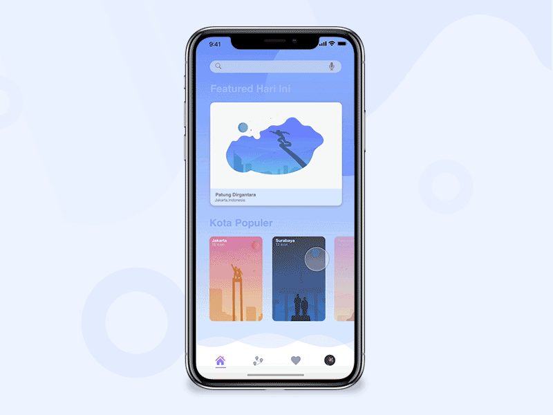 The Citycon [Motion Vers] - Exploration animation aplication app city design designer icon illustration ios travel ui