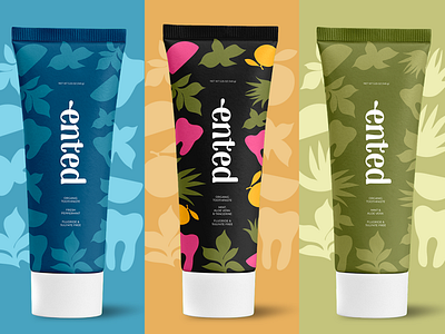 ENTED | Vegan Toothpaste Brand bran design brand identity branding diseño de marca graphic design identidad visual logo logotipo logotype pasta dental toothpaste toothpaste brand visual design