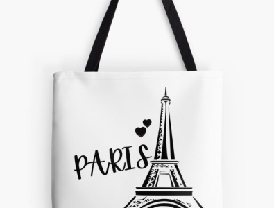 Paris is Always a Good Idea Tote Bag eiffel tower france graphic design paris