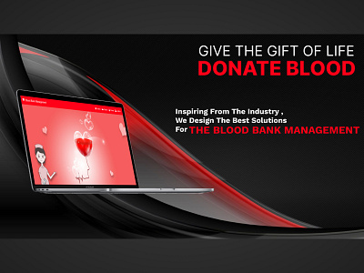 The Blood Bank Management Website Banner