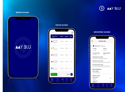 My Blu bluetooth app bluetooth device finder bluetooth devices mobile app mobile design