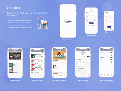 ZOOLBAG education app education app design learning management system online education app