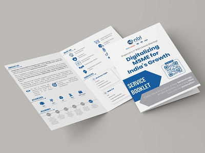 NBL - Service Booklet 4 pager branding brochure creative design graphic design printing service booklet software