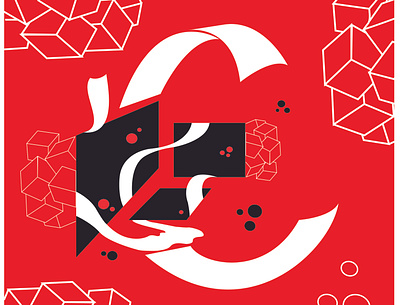 Coca cola branding design illustration