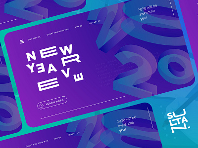 New Year Eve by Sultan branding design gradient homepage icon illustration illustrator landing page liquid logo minimal typography ui ui ux ux vector vibrant web website