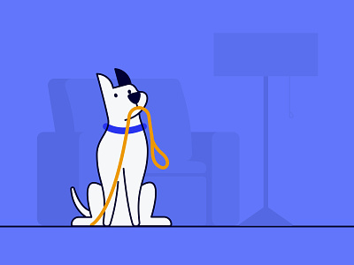 Reks app dog drawing illustration lineart pet simple