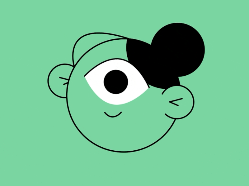 Cyclops animation character cute cyclops design doodle drawing girl illustration motion graphics