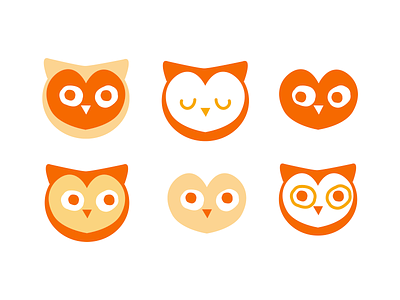 Autumn Owls animal art illustration logobug owl