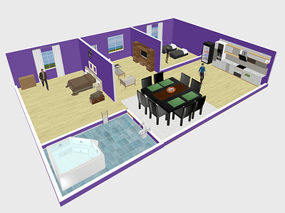 3D View of a Home 3d animation branding design graphic design illustration logo motion graphics ui vector