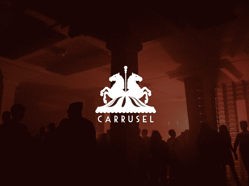 Carrusel club - logo reveal animation club design grid logo reveal motion ui ux