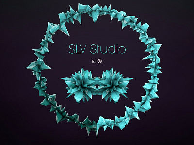 SLV Studio cinema4d dribbble greyscalegorilla lowpoly polygons tutorial
