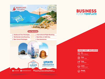 Travel Business Flyer Design.