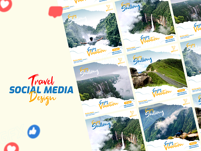 Travel Agency Social Media Banner Design.