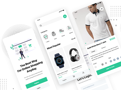 E-commerce mobile app design