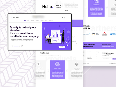 Landing Page Website app design branding design homepage integration landing ui ux uiux