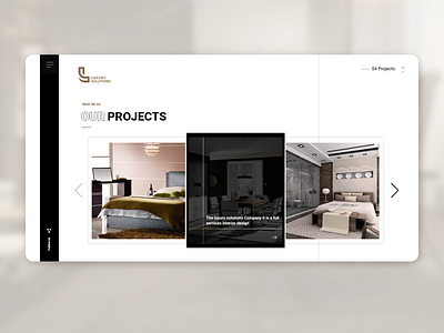 Luxury Solutions Website homepage landing landingpage projects ui ui ux uiux web webdesign website