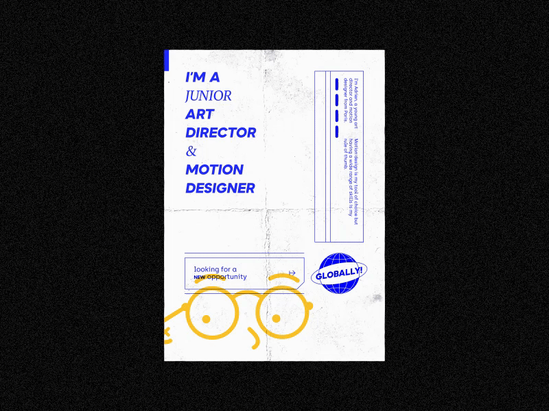 I'm looking for a new opportunity 👀 art director career hiring job motion motion designer poster poster art retro type