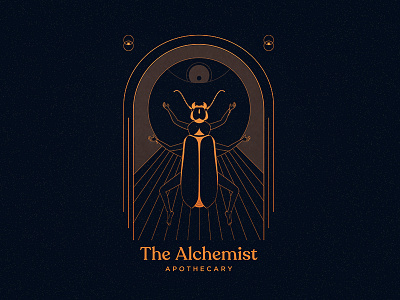 The Alchemist - Identity alchemy apothecary branding dark esoteric eye human identity illustration illustrator insect logo magic mythology religion spirits symbols