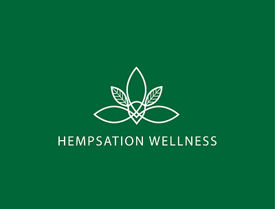 HEMPSATION WELLNESS LOGO branding buisness graphic design logo motion graphics product