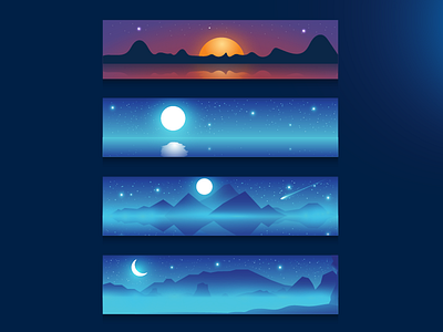 Landscape Banner Illustrations