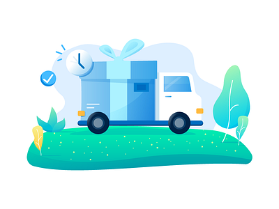 Shipment Illustration car courier delivery ecommerce illustration shipment shipping truck ui ux vehicle website
