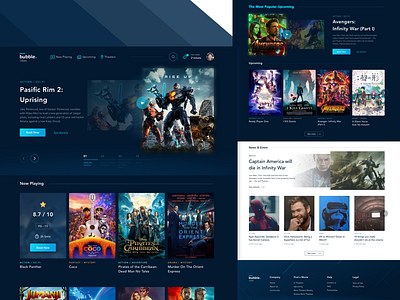 Cinema Booking #1 Landing Page Exploration by Imam Syafei Hidayat on ...