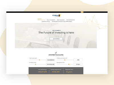 First Bank Nigeria - Home Page, early concept branding design finance business illustration typography ui ux ui design web