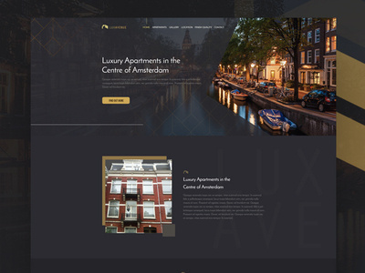 Amsterdam Apartments app branding design logo uidesign ux web deisgn