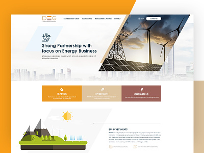DEG Energy Website design branding design logo uidesign ux web deisgn