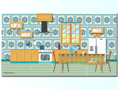 Simple Kitchen Illustration