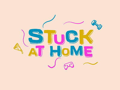 Stuck at Home home procreate type