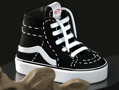 VANS COMFYCUSH SK8-HI 3d art c4d design illustration ui