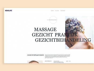 Website for health and massage services amsterdam design desktop healthcare interaction interface massage massage therapy services ui ui ux website website design