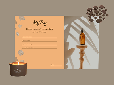 Spa gift certificate branding design graphic design illustration logo typography ui ux