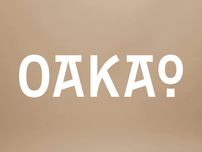 #7 OAKAO animation dailylogochallenge dailylogochallengeday7 expensive fancy fashion identity japan logo posh premium suit type wordmark