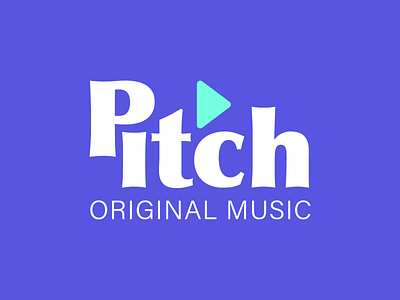 #9 Pitch: Original Music Service bass dailylogo dailylogochallenge dailylogochallengeday9 fun logo design music pitch play playful stremingservice